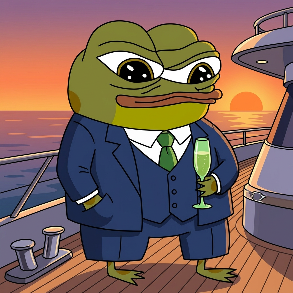 Hoppy meme: Sunset on the yacht