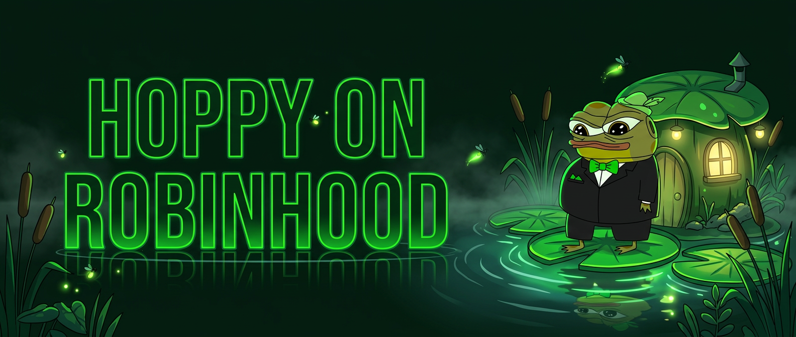 Hoppy standing on a lily pad outside his glowing pond house