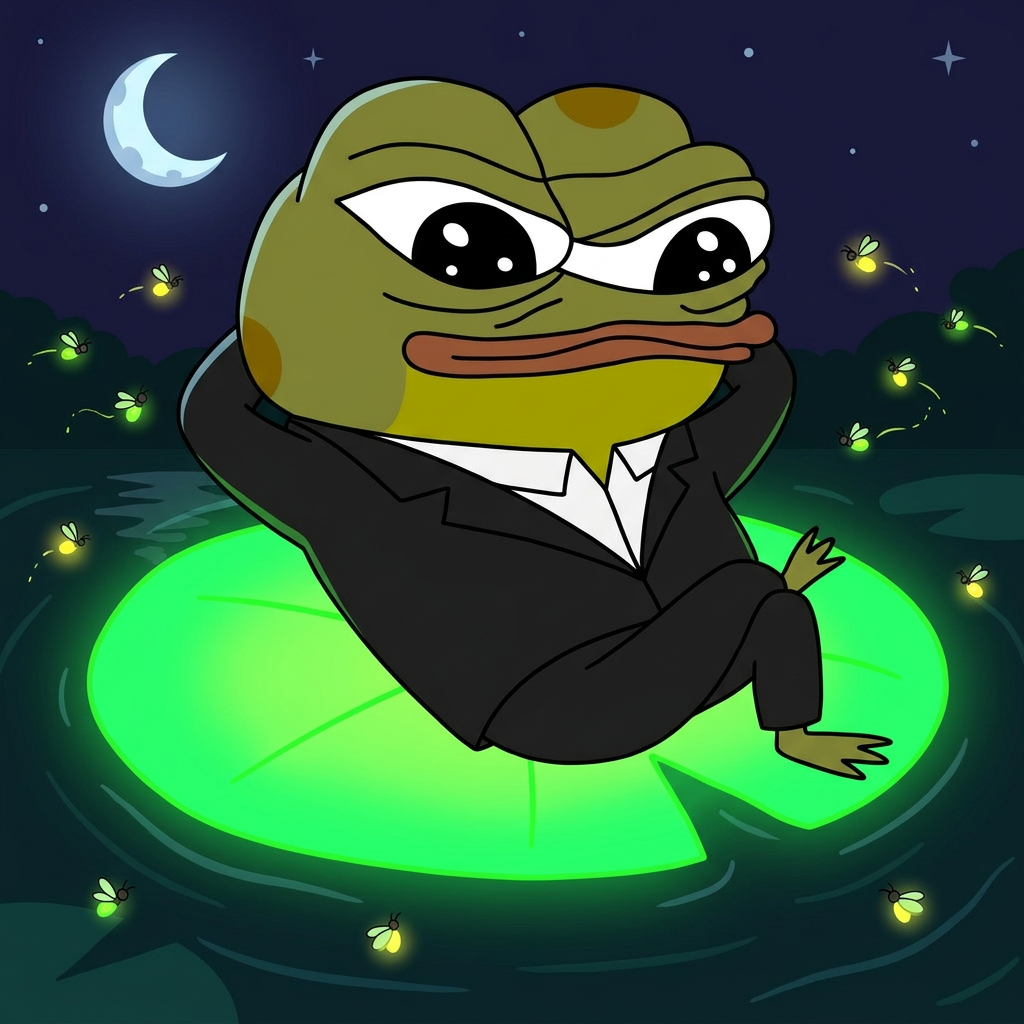 Hoppy meme: Home on the lily pad